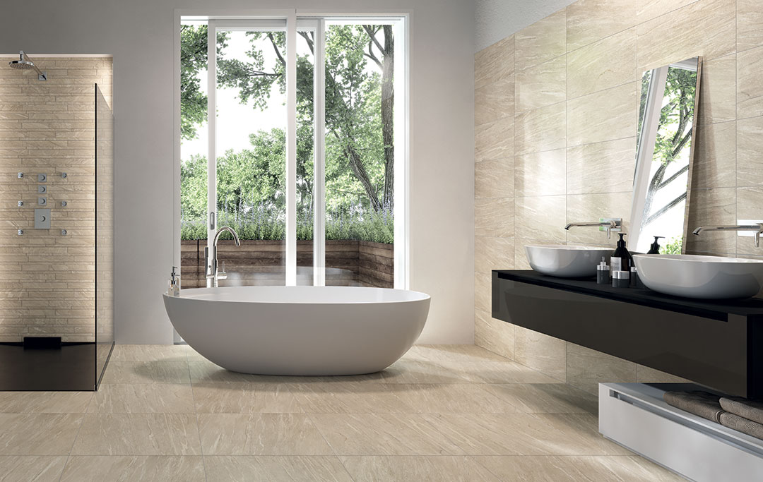 Castelvetro Wals Beige 30x60 cm Naturale R10B Feinsteinzeug  