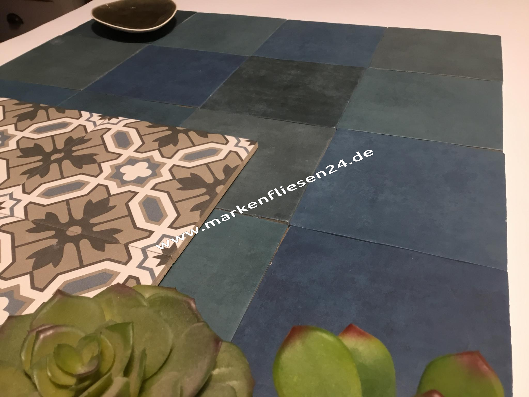 Revoir Paris Atelier Wall & Floor 14x14 cm marine mat