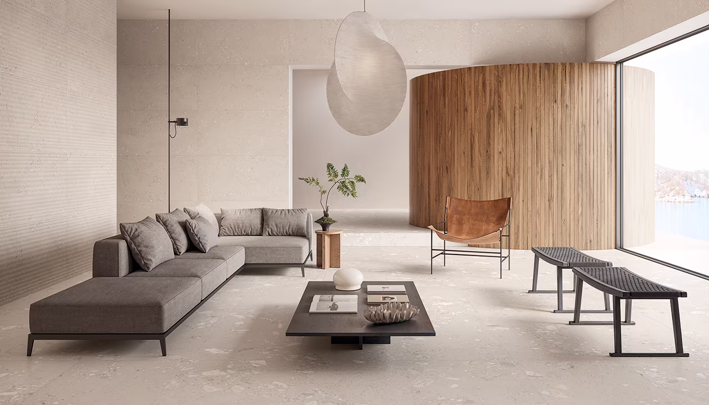 Ergon GemmaStone Greige Gemma Fine 60x60x0,9 cm Silktech R10B rekt.