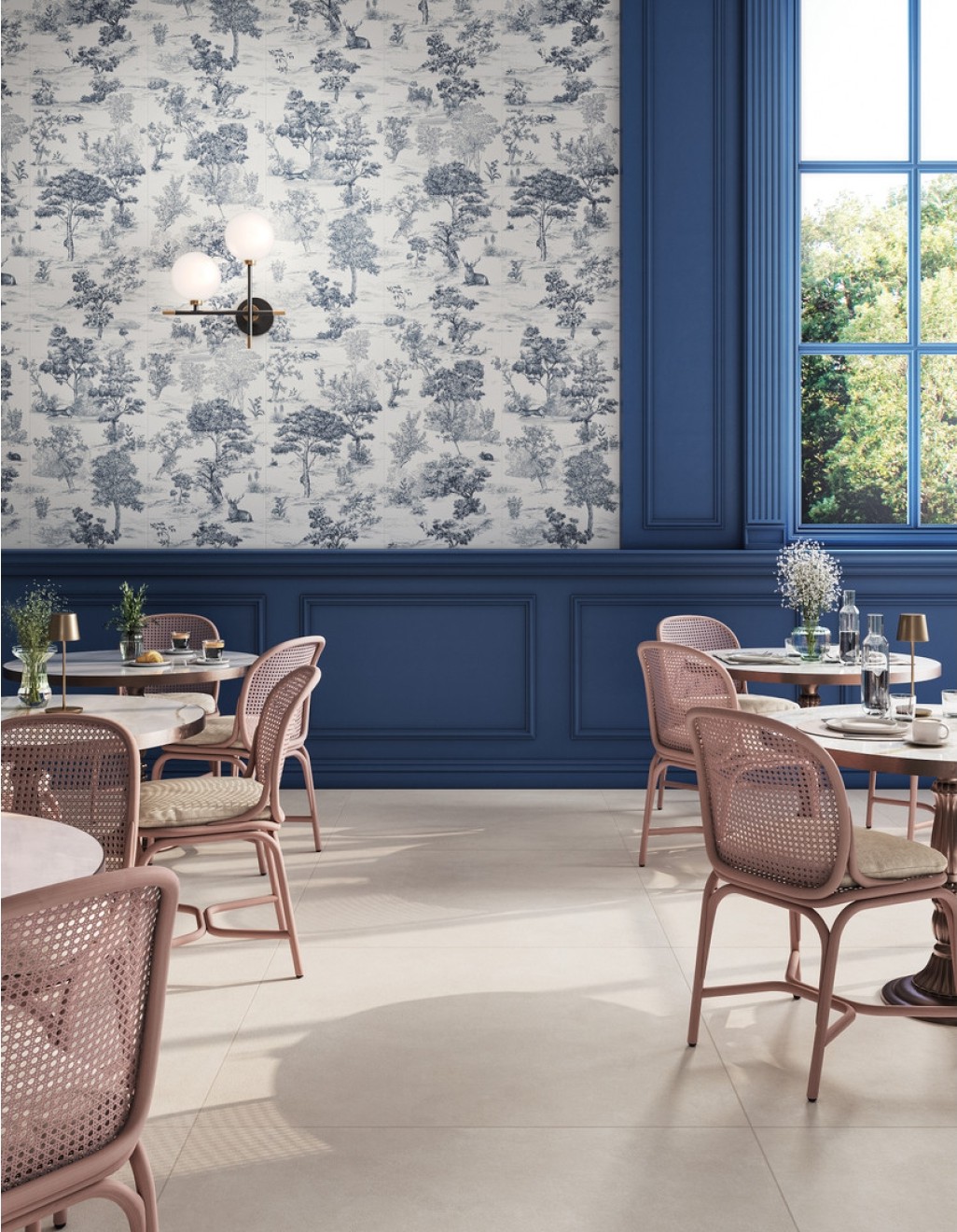 Mirage Papier 60x120x0,9 cm Dekor Maison Blue