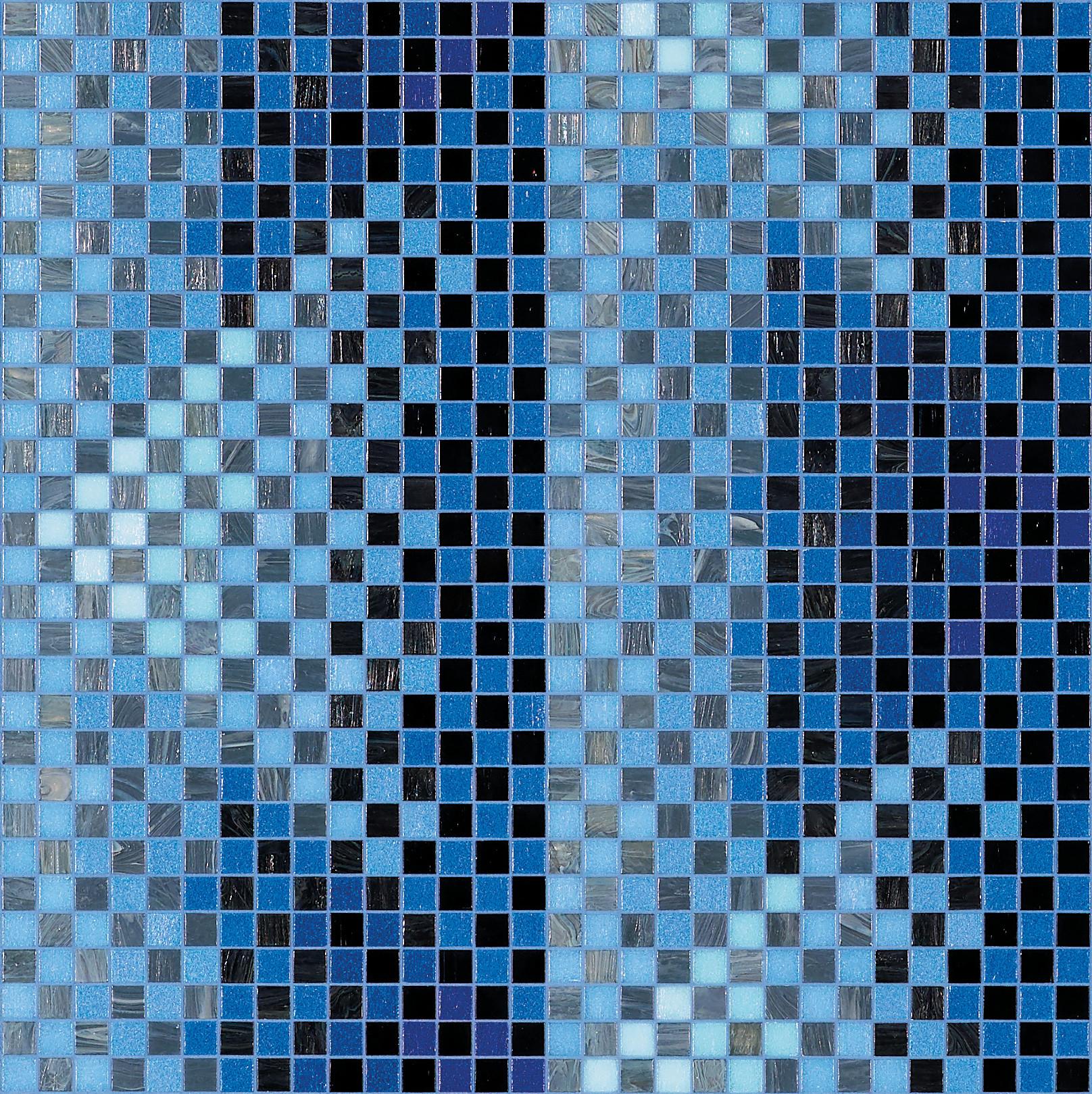 Bisazza Mischung Pyramid Blue 2x2 cm inkl. Inst.-Kit
