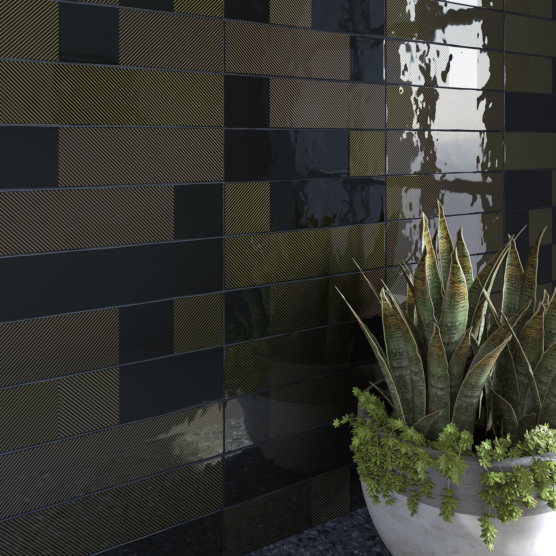 Vives Moraira AB|C Negro 8x31,5cm glänzend  