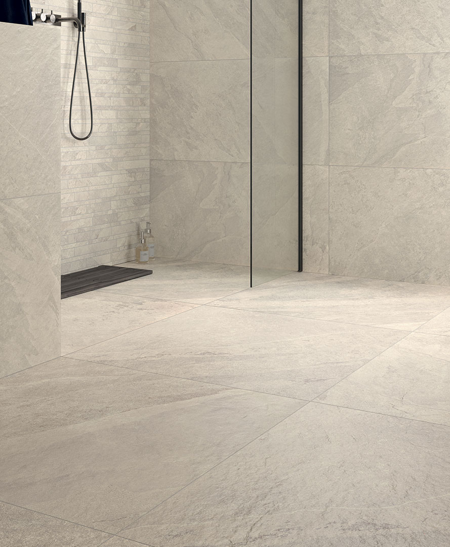 Castelvetro Slate Grigio 100x100 cm Feinsteinzeug Schieferoptik  R10B           