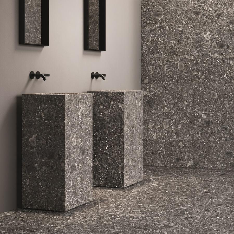 Ergon Lombarda Nero 60x60 cm Nat. R10B rekt.