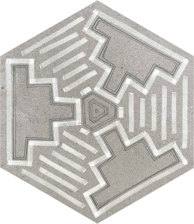 Vives Rift Igneus 23x26,6 cm Hexagono Cemento