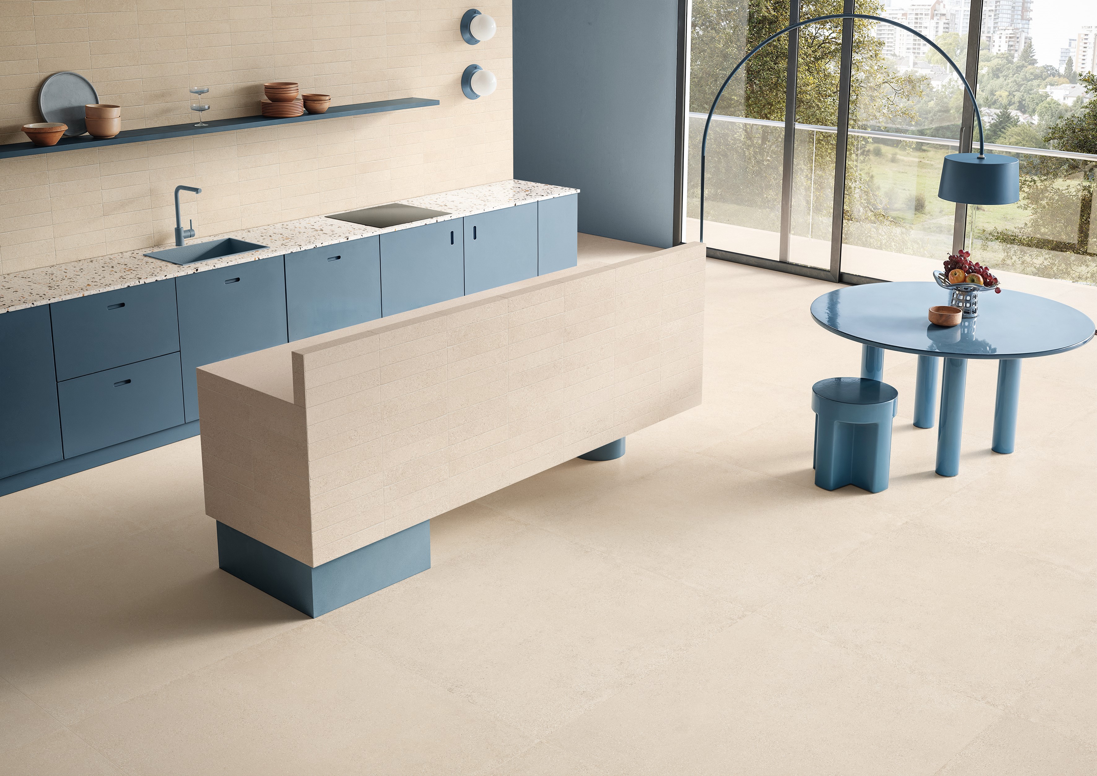 Emil Pietra Essenza Sabbia 60x60x0,9 cm Silktech R10B rektifiziert