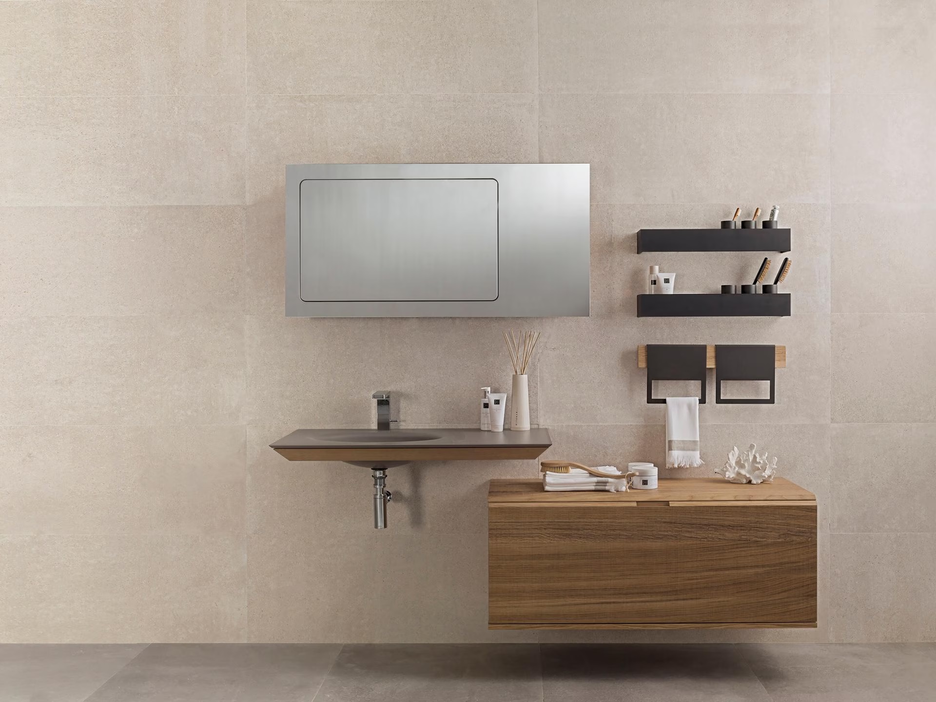 Porcelanosa Bottega Caliza 80x80 cm Feinsteinzeug R10