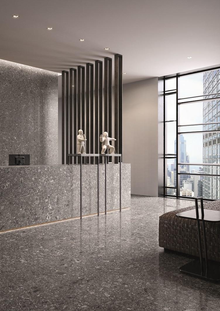 Ergon Lombarda Nero 90x90 cm Lapp. rekt.