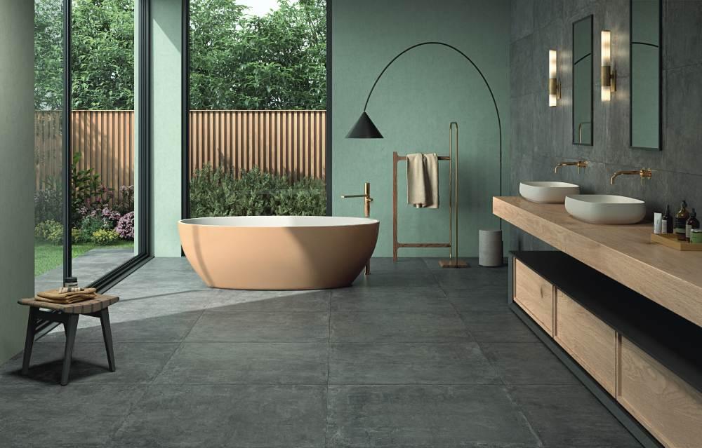 Castelvetro Industrial Nero 60x60 cm Naturale R10B