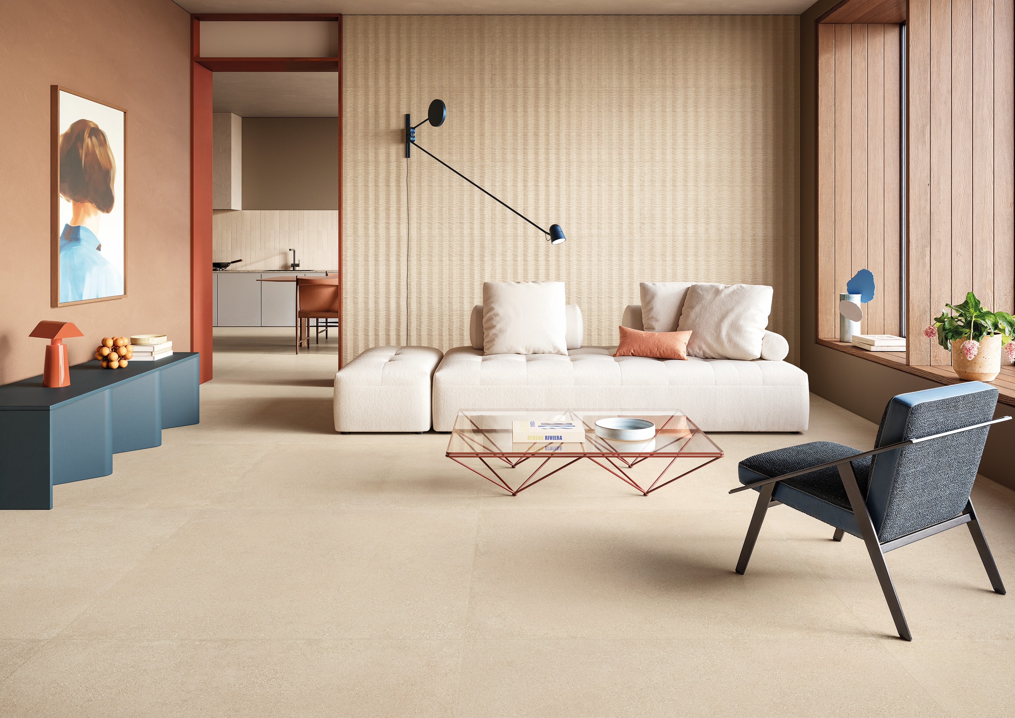 Emil Pietra Essenza Mandorla 60x60x0,9 cm Silktech R10B rektifiziert 