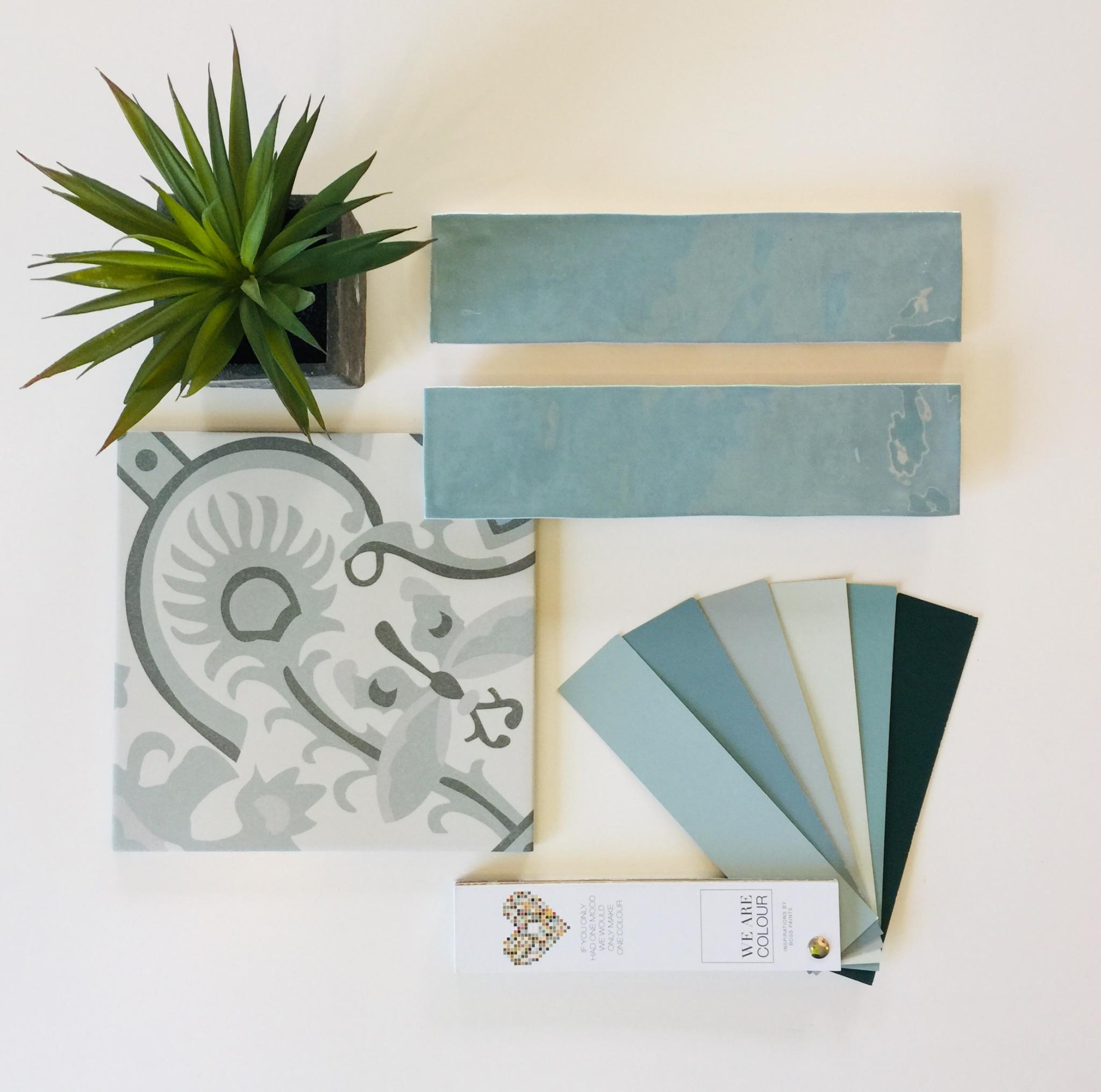 Revoir Paris Atelier Wall 6,2x25 cm Turquoise Glossy