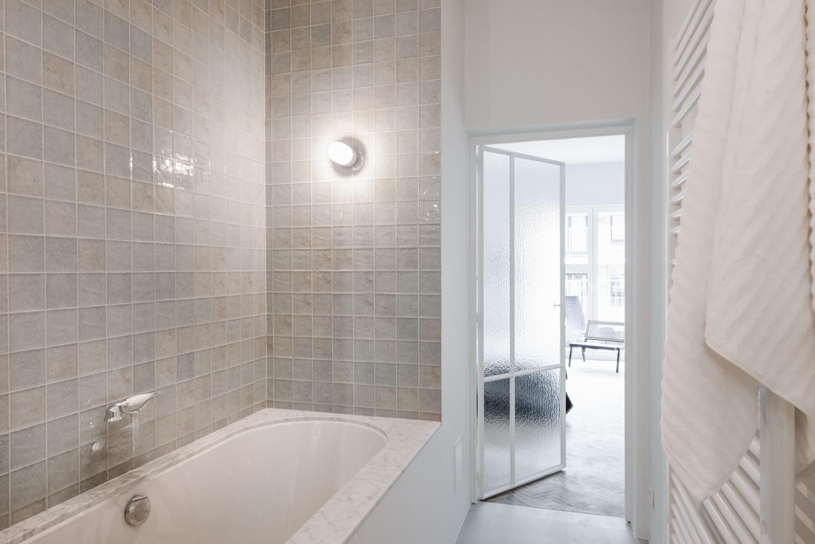 Revoir Paris Atelier Wall 10x10 cm Gris Glossy