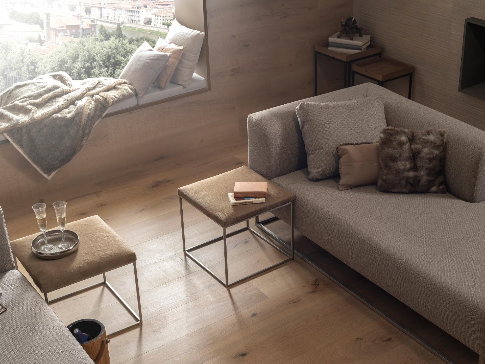 Porcelanosa Vancouver Nude 23x150 cm Feinsteinzeug Holzoptik      