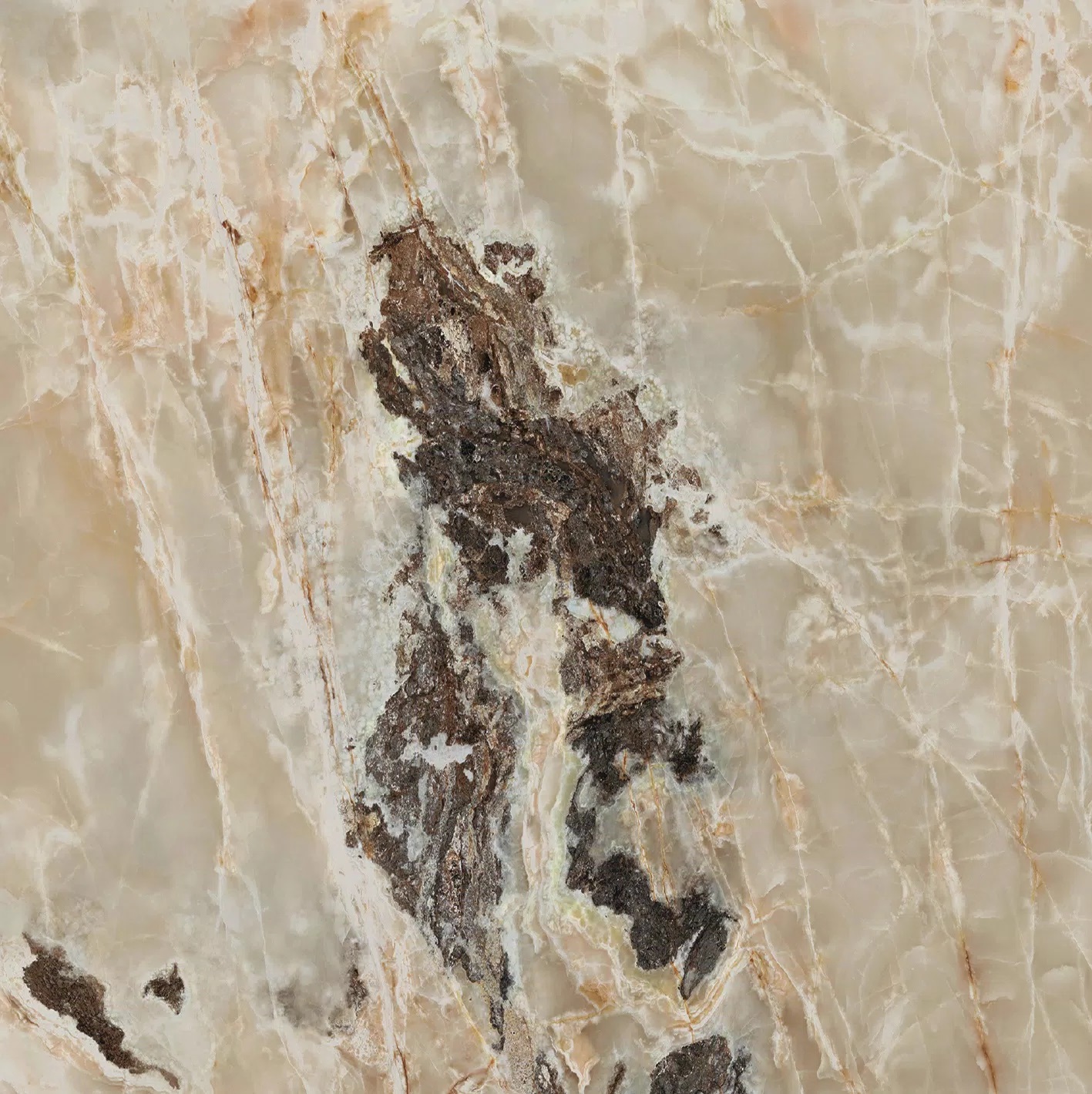 Florim Onyx&More Golden Blend 120x120x0,6 cm Magnum Feinsteinzeug Satin  