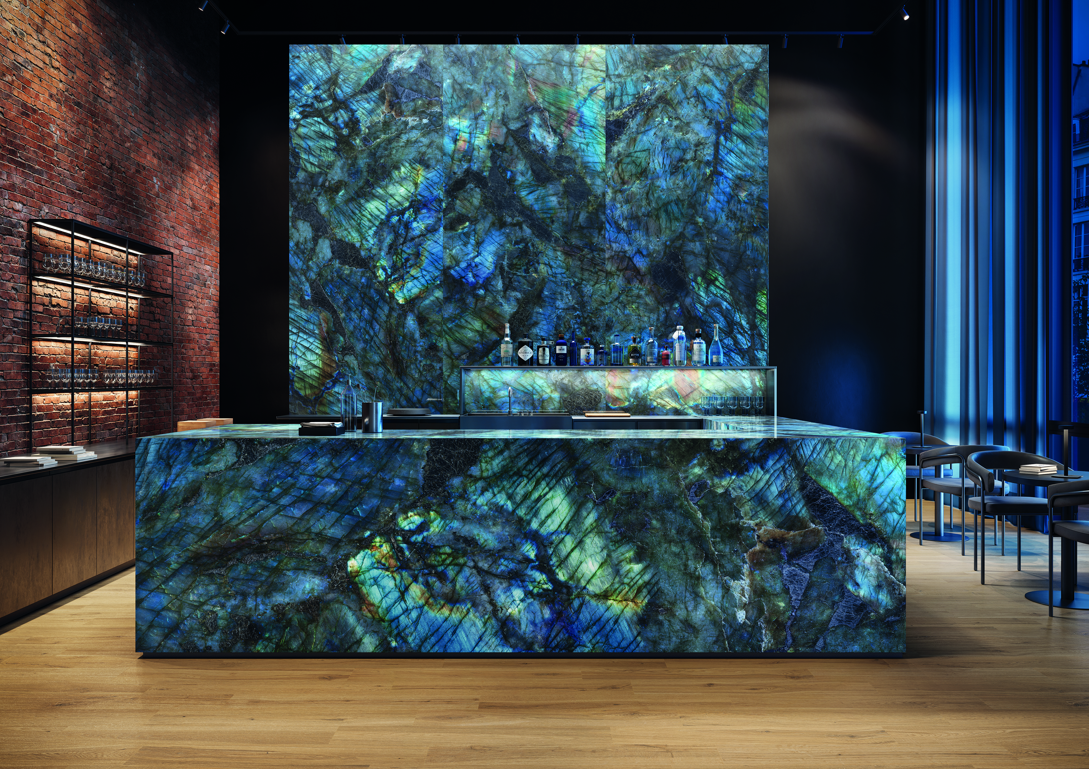 Emil Tele di Marmo Lumia Labradorite Full Lappato rett. 60x120 cm 