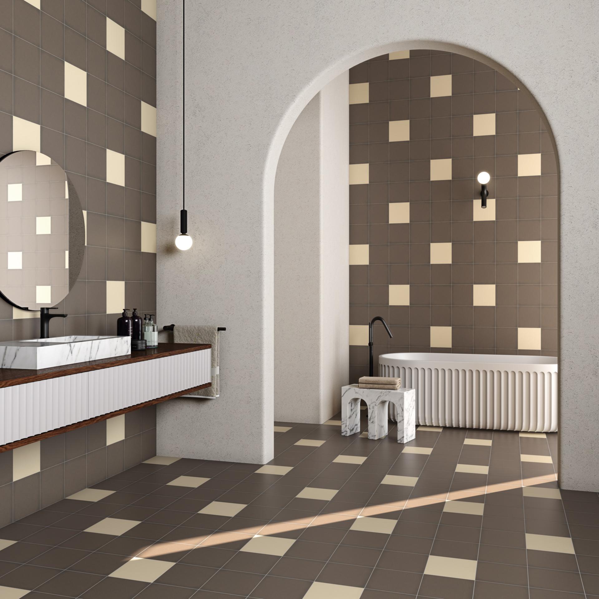 Vives 1900 - Steinzeugfliese 20x20 cm marfil