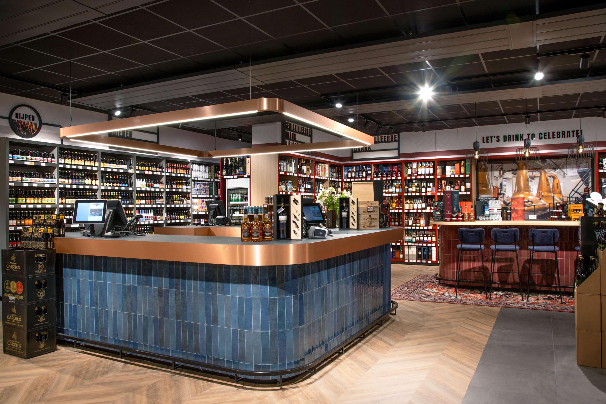 Revoir Paris Atelier Wall 6,2x25 cm Marine Glossy