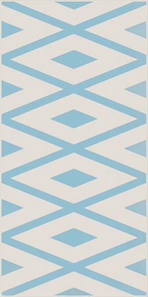 Vives Wandfliese 10x20 cm Dekor Montmartre Celeste