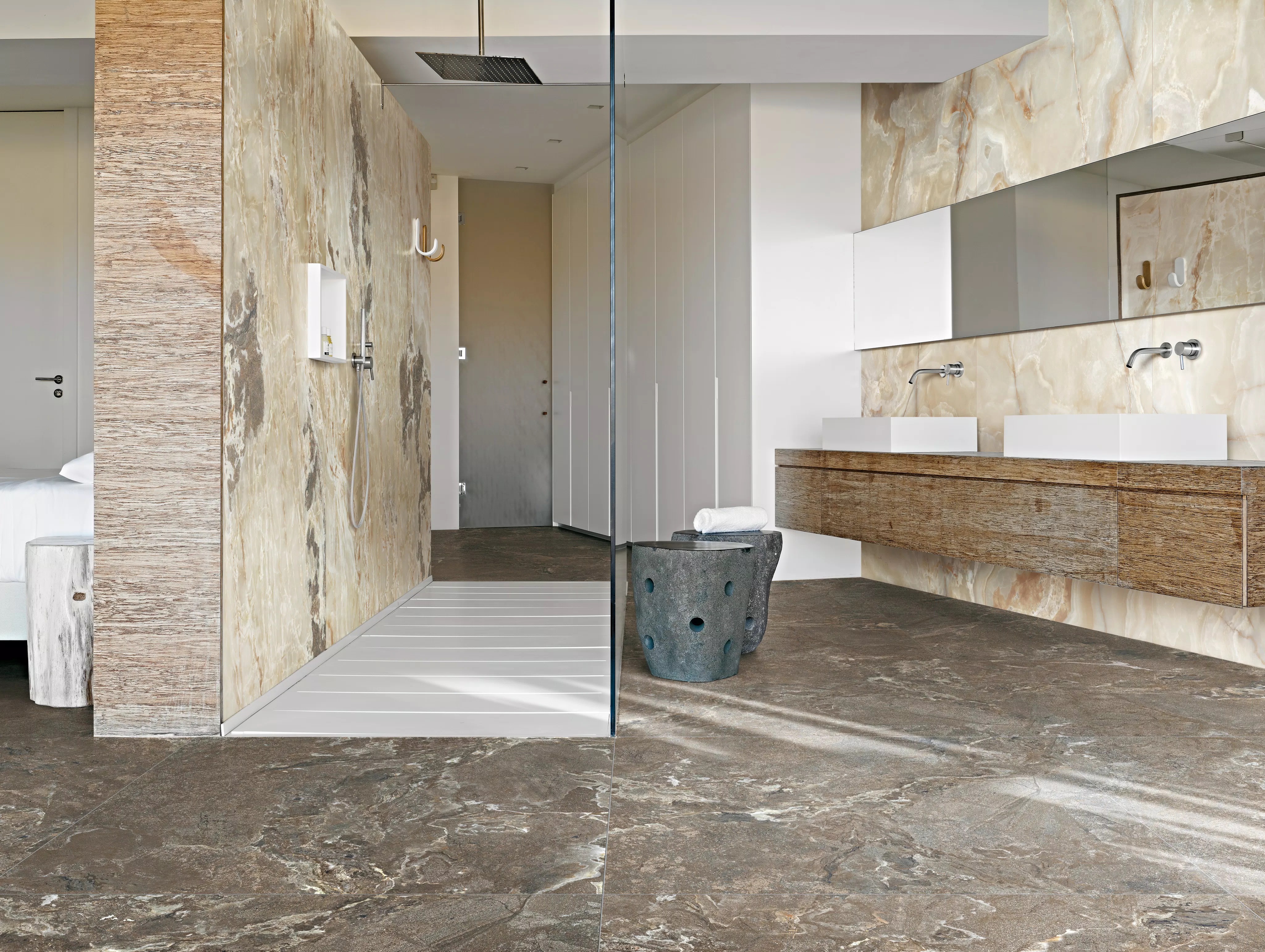 Florim Onyx&More Golden Porphyry 60x120x0,9 cm Feinsteinzeug Matte PTV R10  