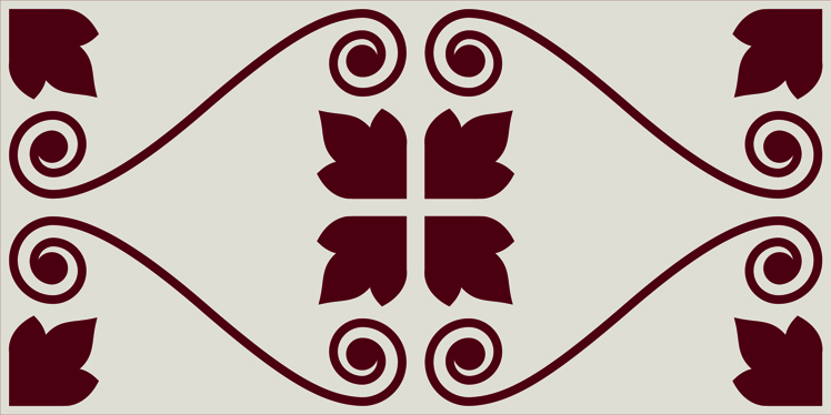 Vives Wandfliese 10x20 cm Dekor-Mix bunt/vanille