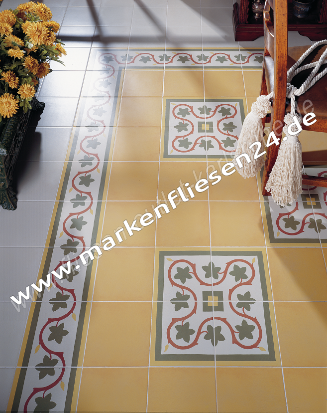 Vives 1900 - Steinzeugfliese 20x20 cm amarillo