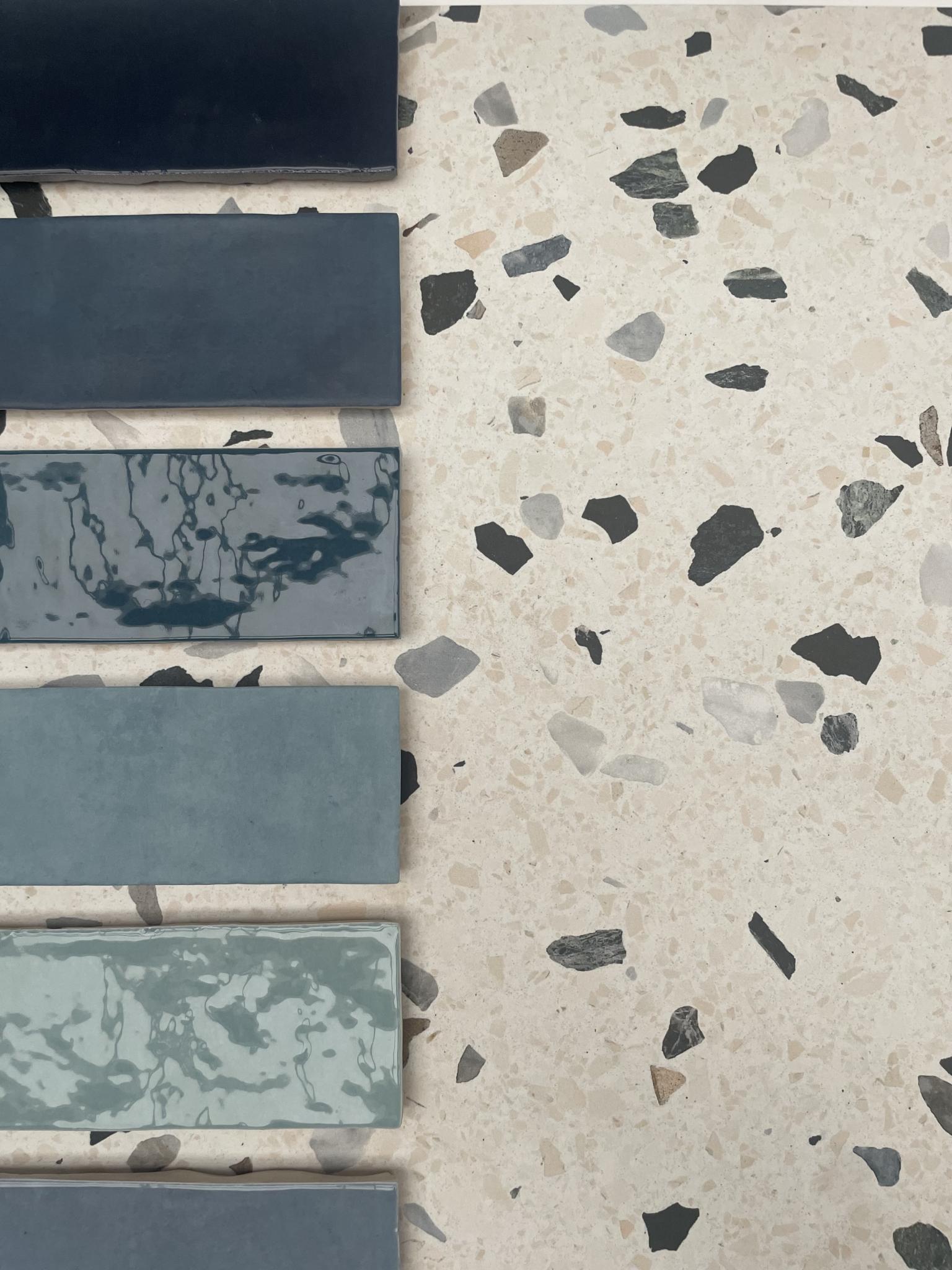 Revoir Paris Re-Bel Perle 60x60 cm Terrazzo-Optik R10        