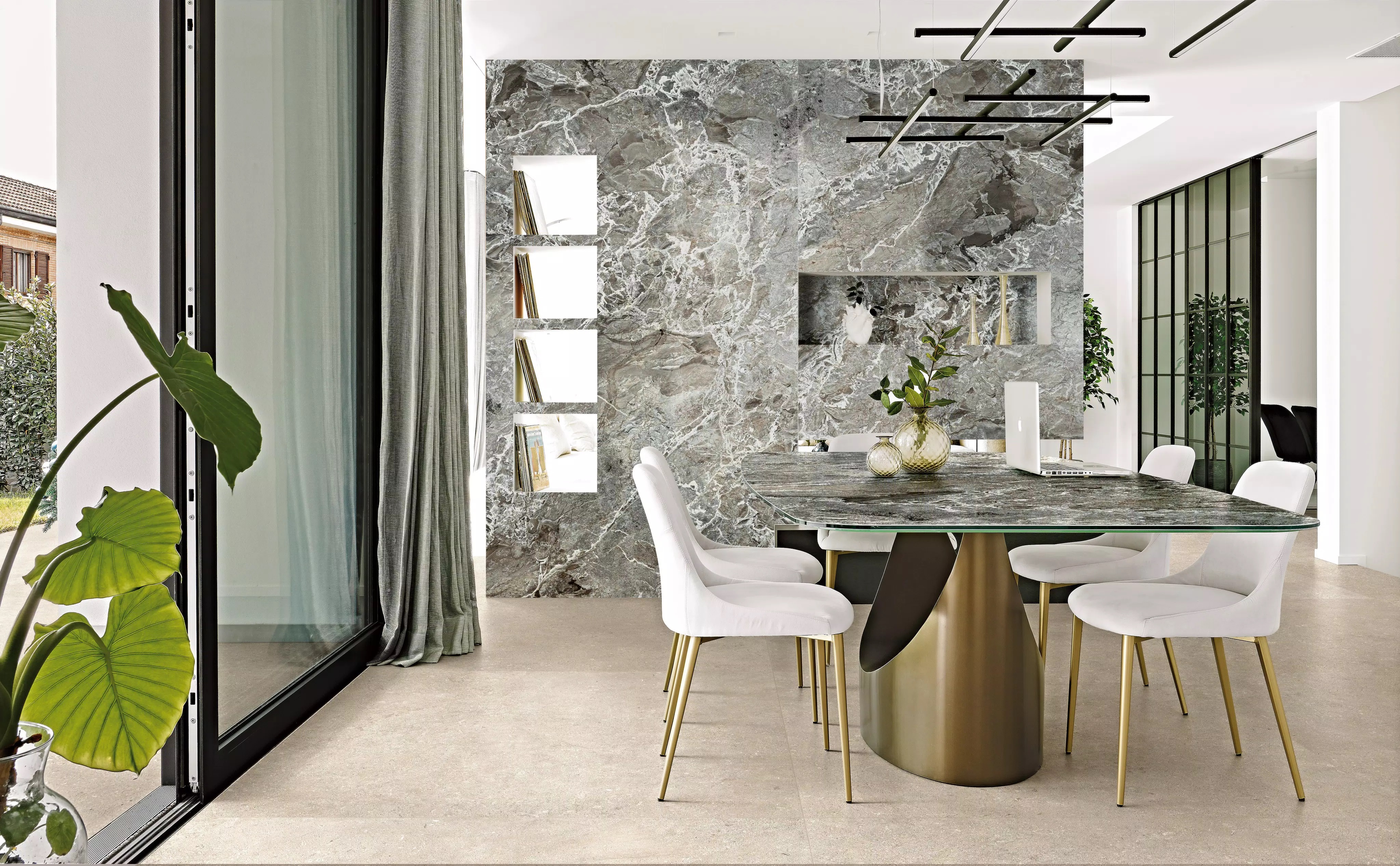 Florim Authentic Luxe Stone Chablis 60X120x0,6 cm Magnum Feinsteinzeug Matte Leather 
