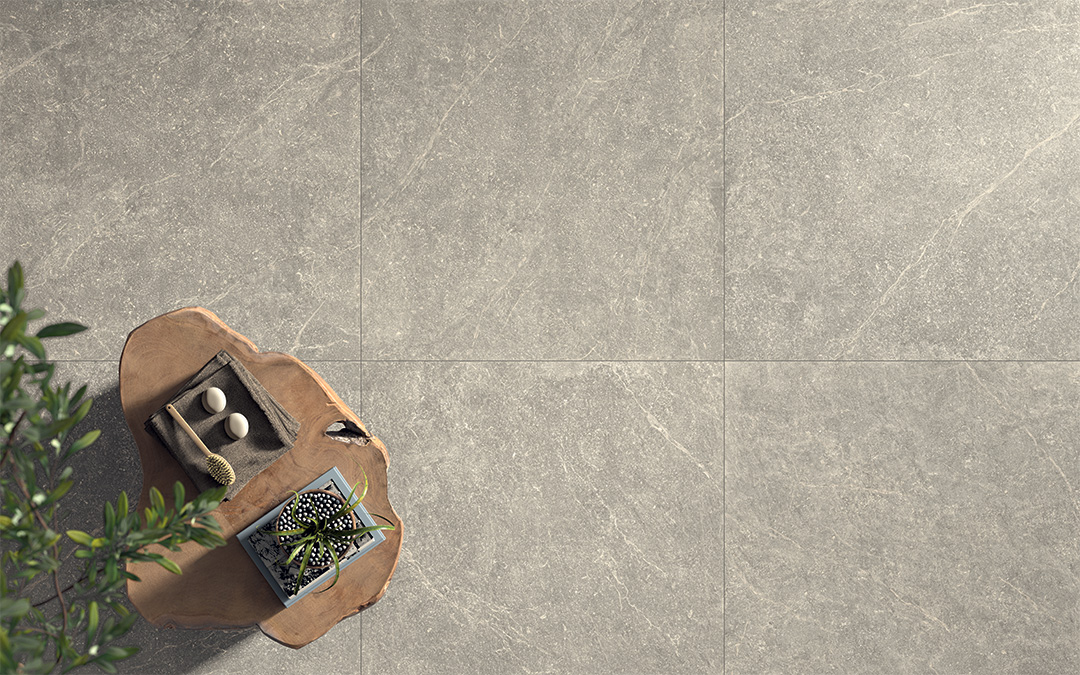Castelvetro Pietra Antica Smoke 100x100 cm Naturale R10B Feinsteinzeug        