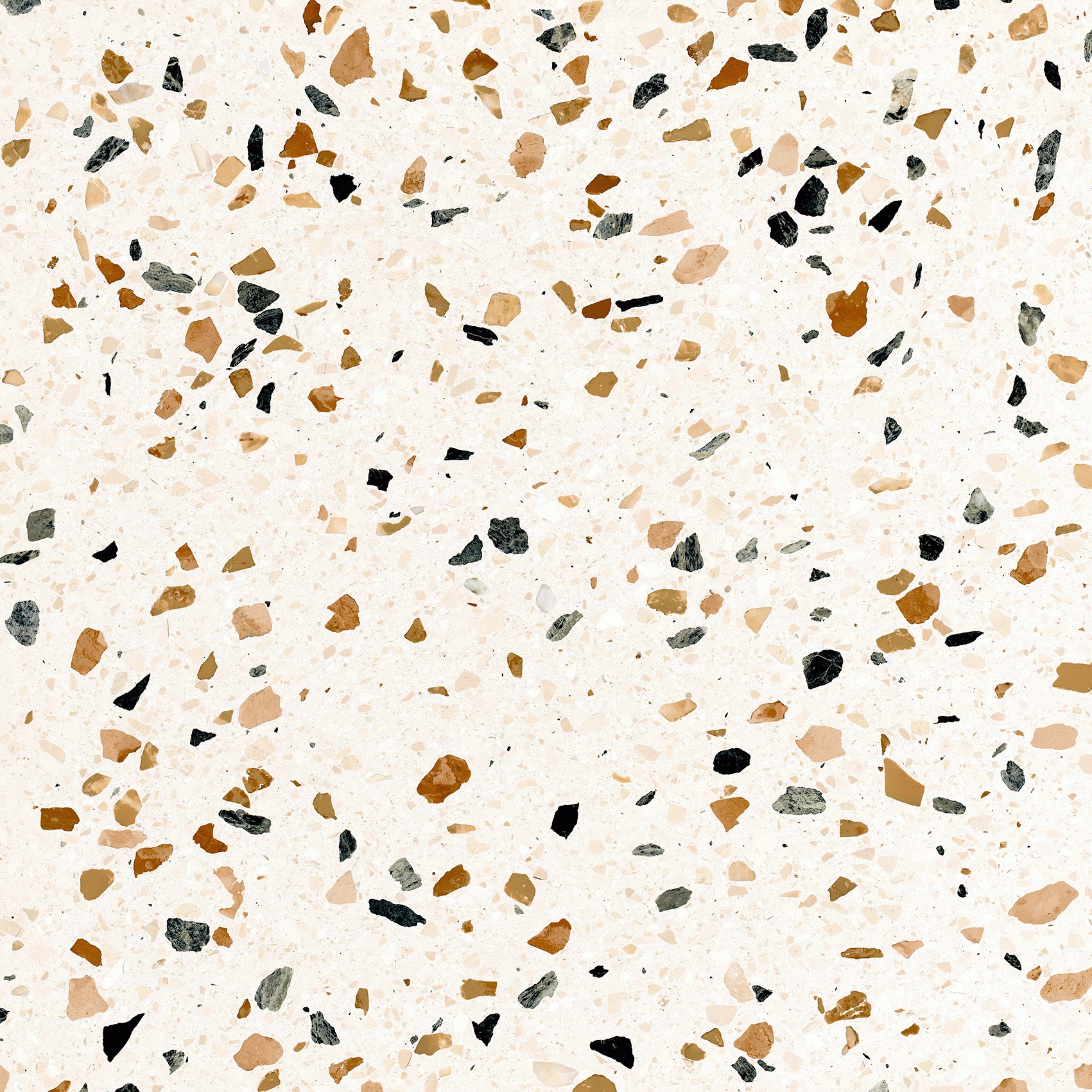 Revoir Paris Re-Bel Cognac 60x60 cm Terrazzo-Optik R10    