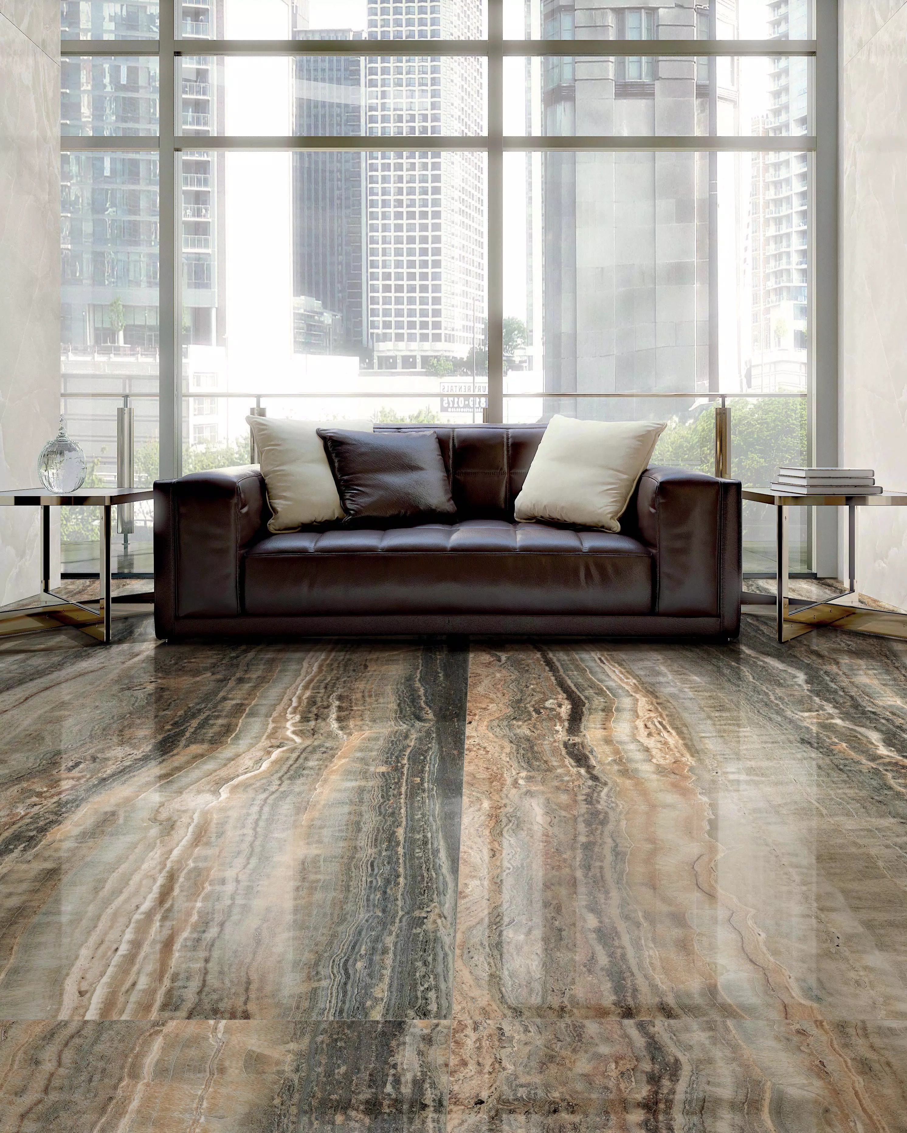 Florim Eccentric Luxe 60X120x0,9 cm Feinsteinzeug Caramel Matte R10 