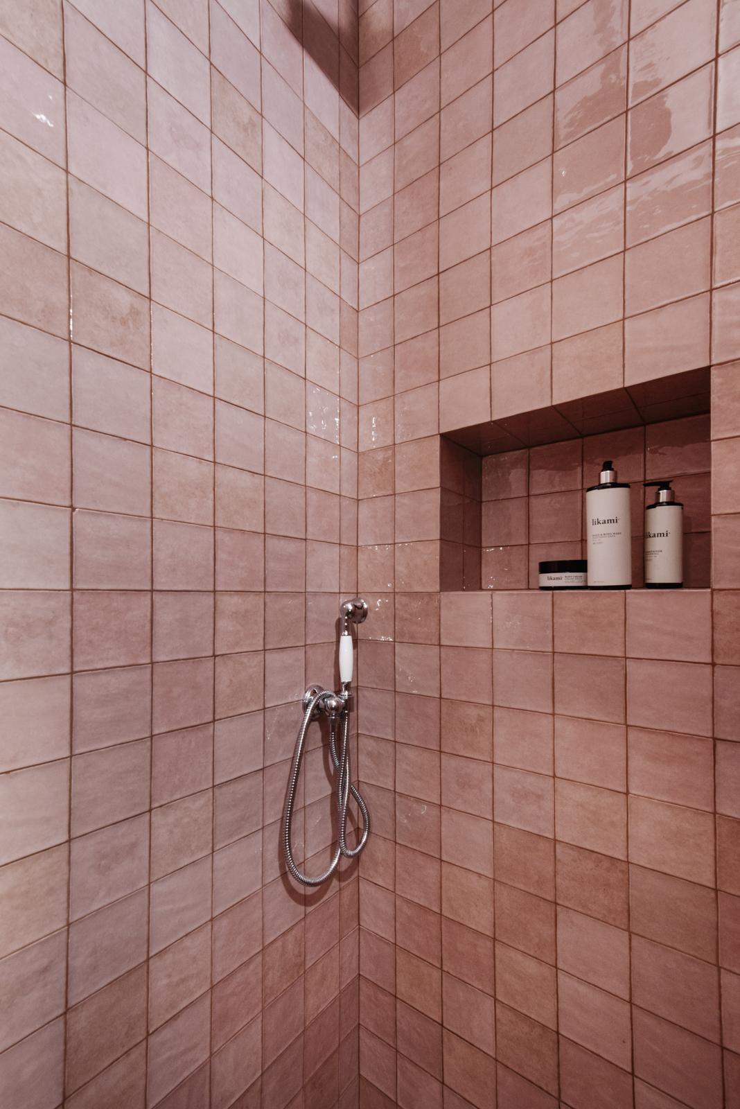 Revoir Paris Atelier Wall 10x10 cm Vieux Rose Glossy