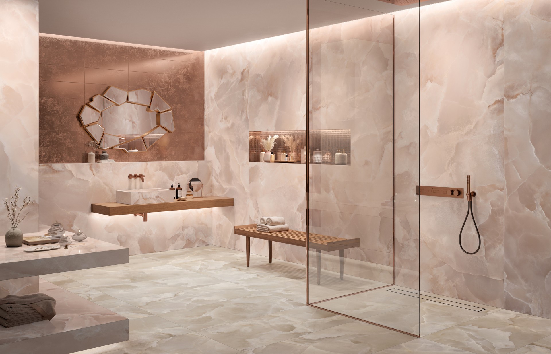 Mirage Onyce Rose ON 04 120x120x0,9 cm LUC SQ   