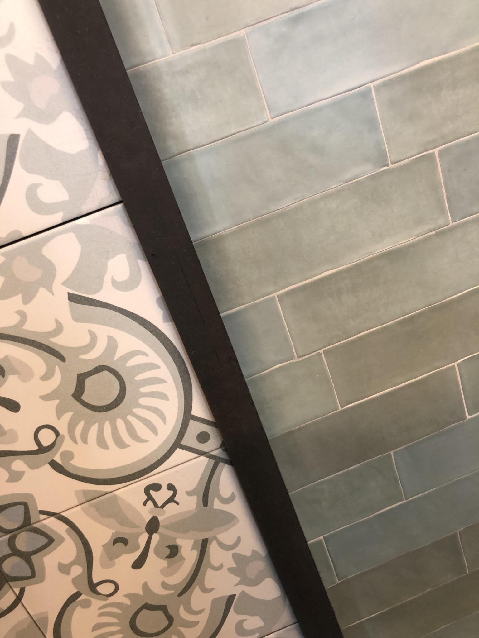 Revoir Paris Atelier Wall 6,2x25 cm Vert d`Eau Mat