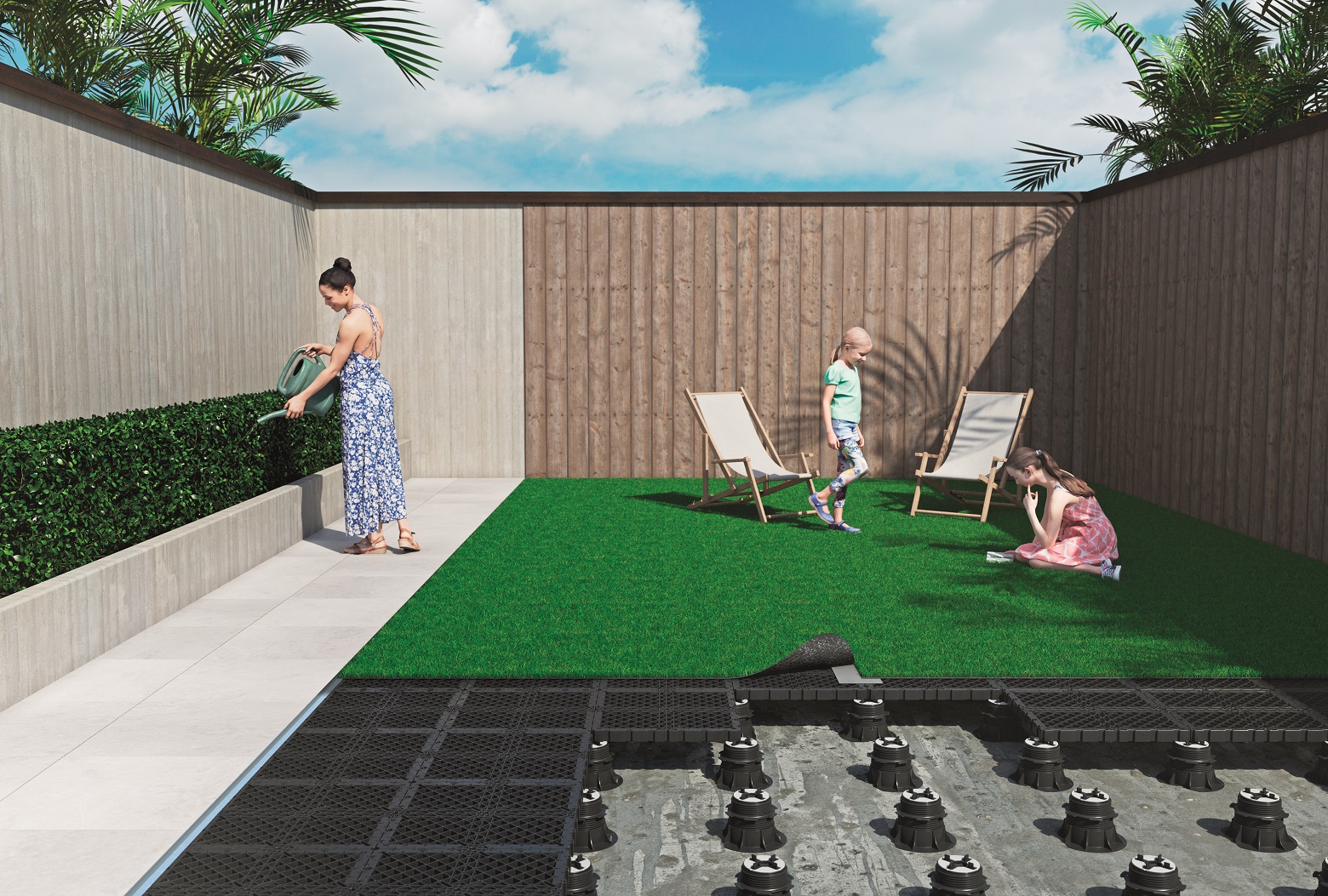 Eterno Ivica GRF Gitter Durchbruchschutz 50x50x4 cm