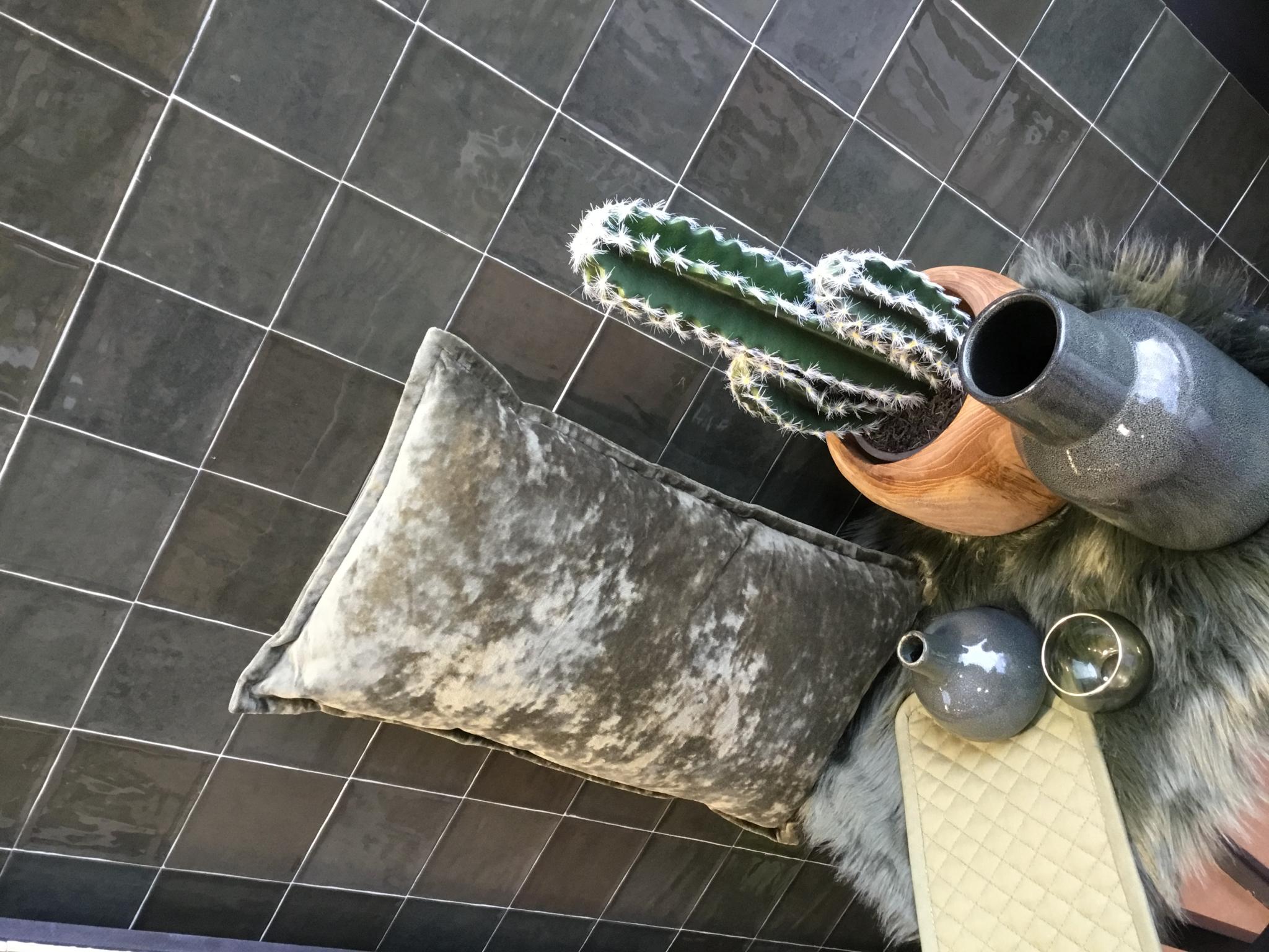 Revoir Paris Atelier Wall 10x10 cm Emeraude Glossy