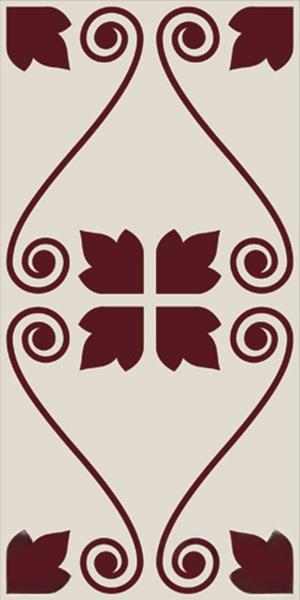 Vives Wandfliese 10x20 cm Dekor Huchette Cereza