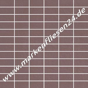 Mirage 30x30 cm Mosaik Mattoncino Re_Plain PA13 Mosto