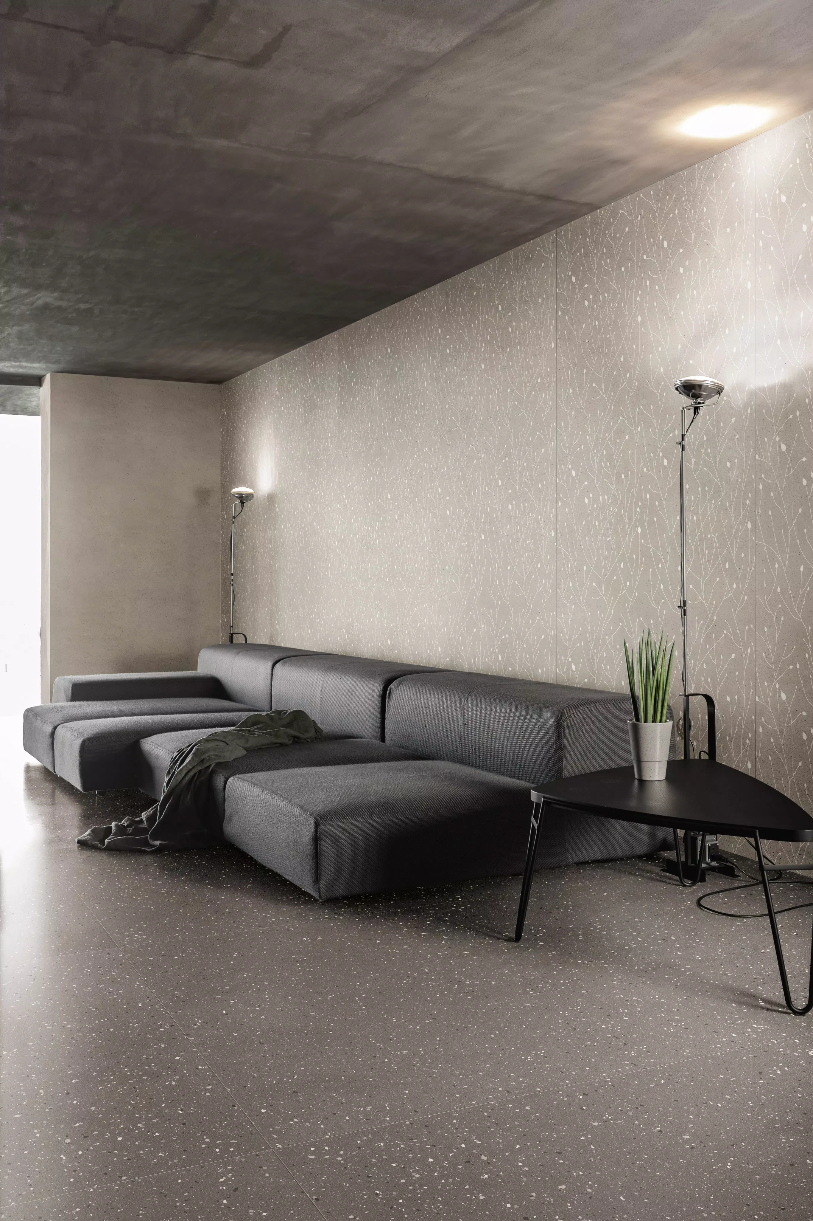 Florim Earthtech Flakes Fog Glossy 120x120x0,9 cm Feinsteinzeug