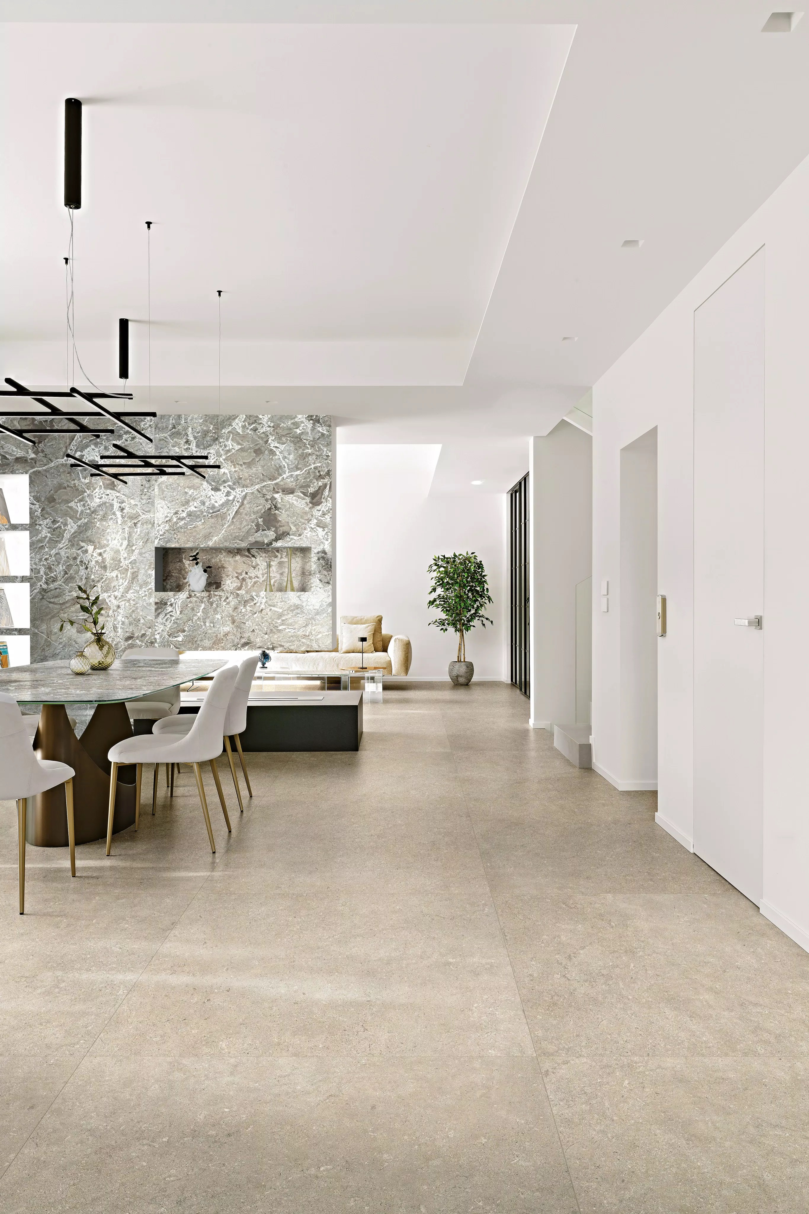 Florim Authentic Luxe Stone Chablis 60X120x0,6 cm Magnum Feinsteinzeug Matte Leather 