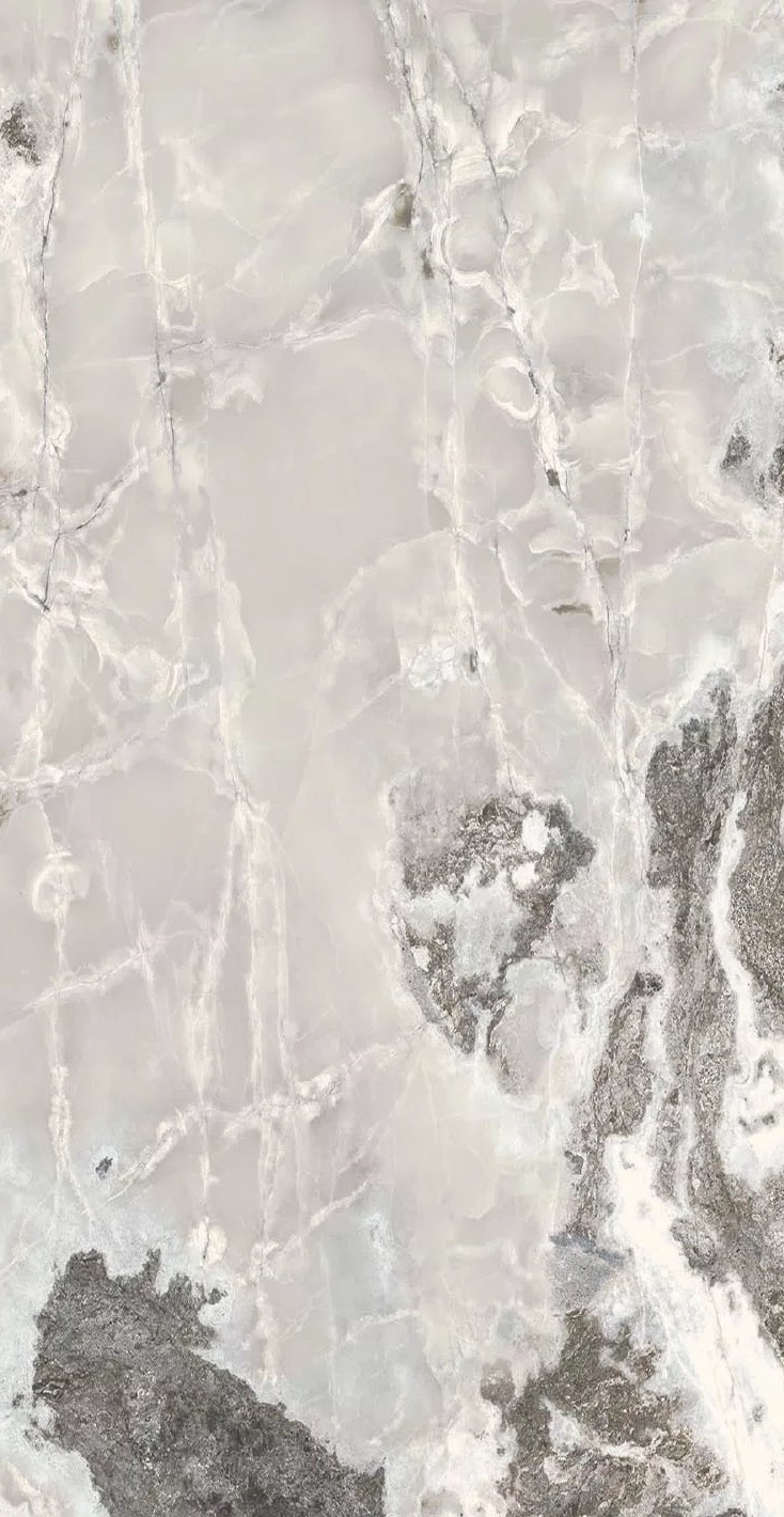 Florim Onyx&More Silver Blend 60x120x0,9 cm Feinsteinzeug Glossy      