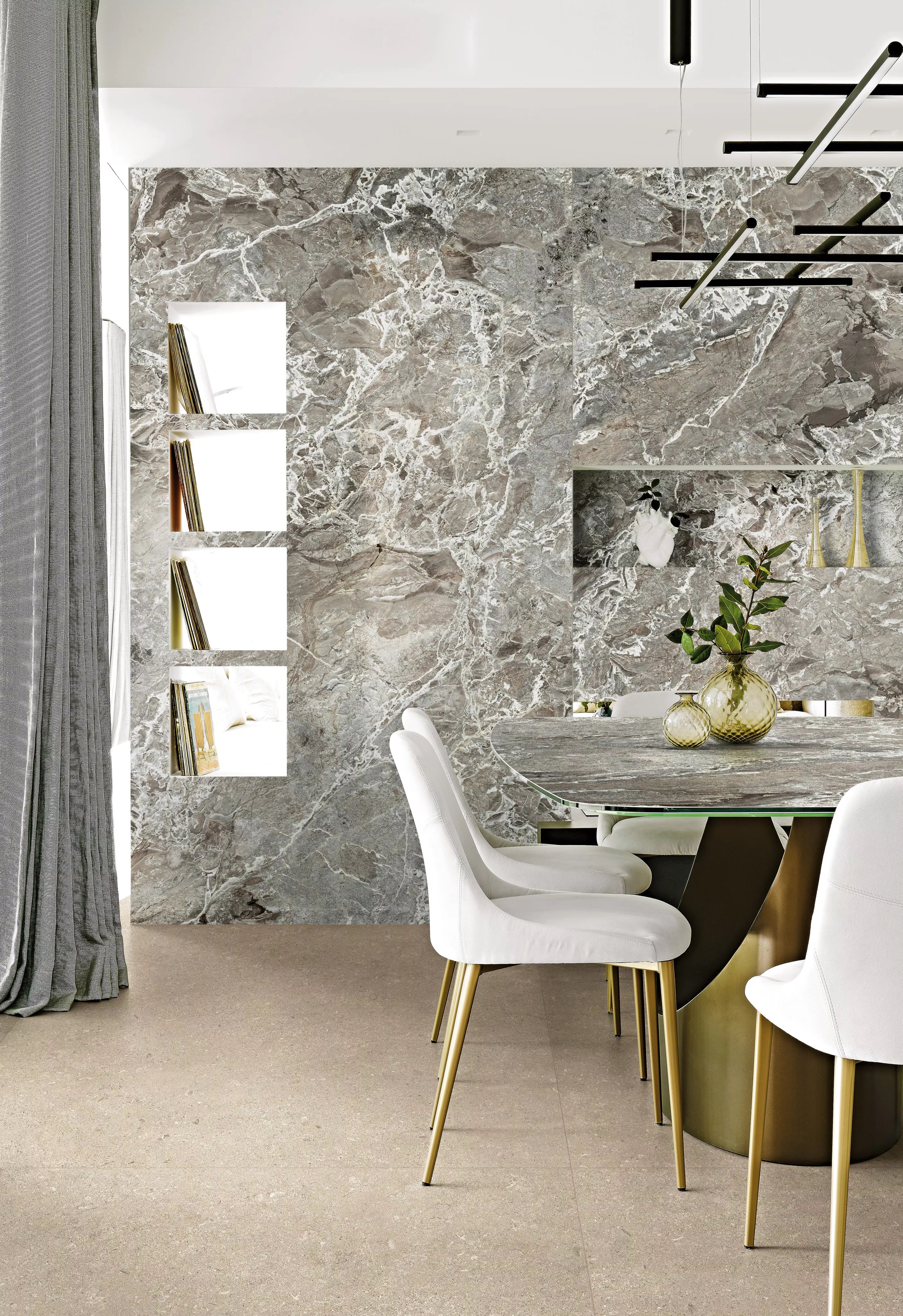 Florim Authentic Luxe Stone Chablis 60X120x0,6 cm Magnum Feinsteinzeug Matte Leather 