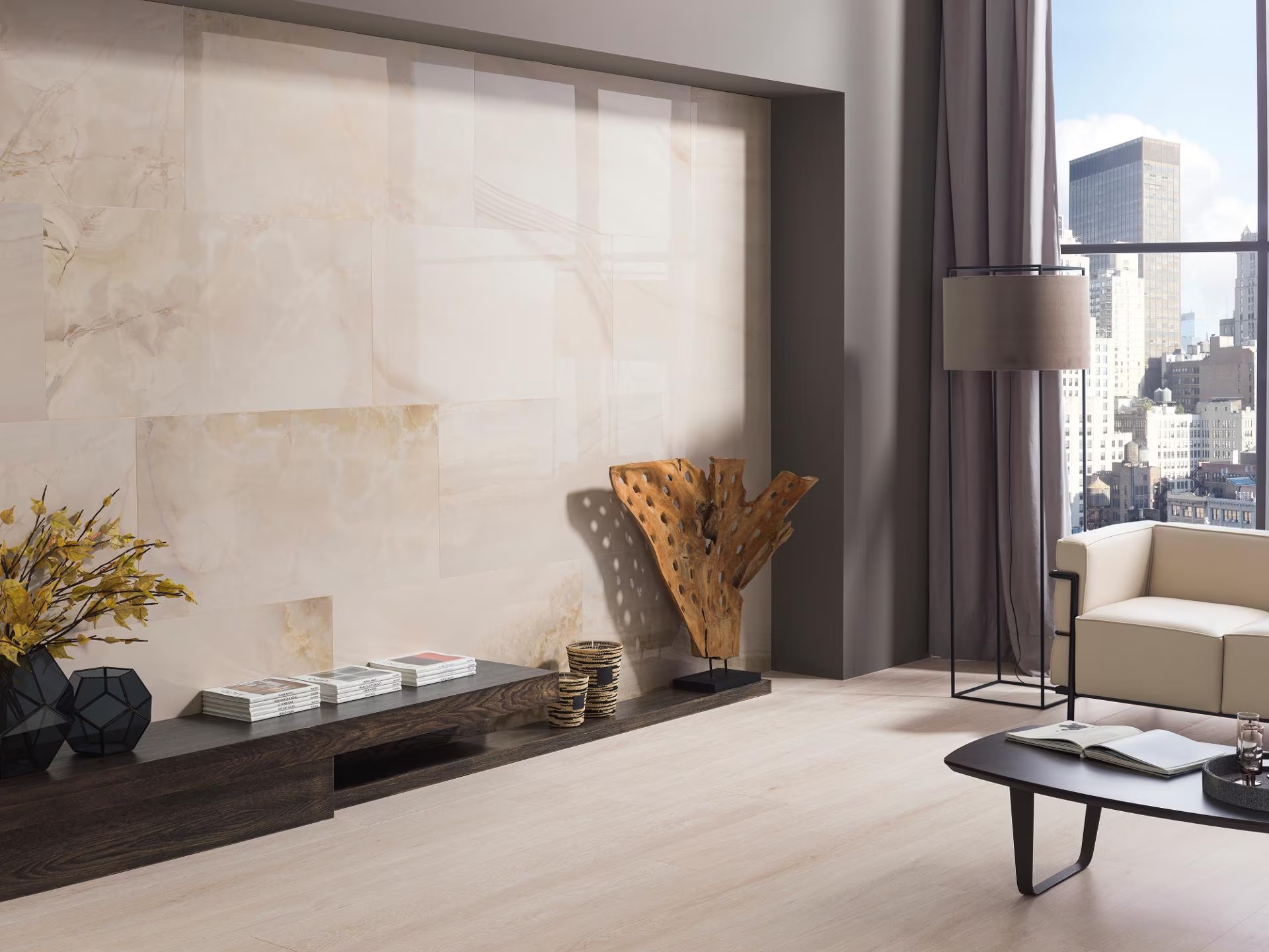 Porcelanosa Devon Bone 29,4x180 cm Feinsteinzeug Holzoptik