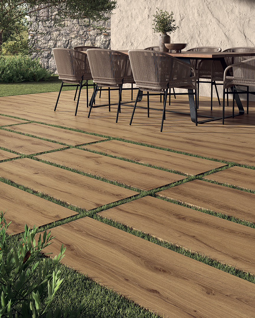 Castelvetro Alpi Castagno 40x120 cm Outfit 2.0 Grip RR11C   