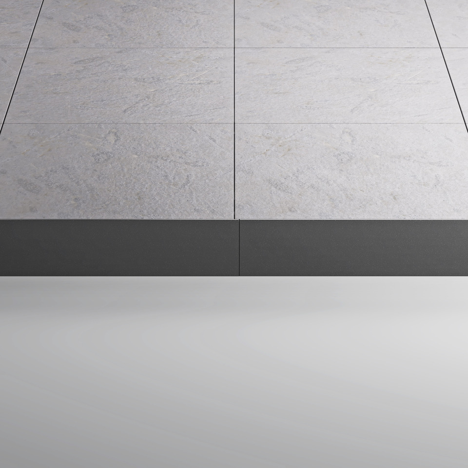 Eterno Ivica Vertikales Abschlussprofil Anthrazitgrau H: 90 x L: 2400 mm   