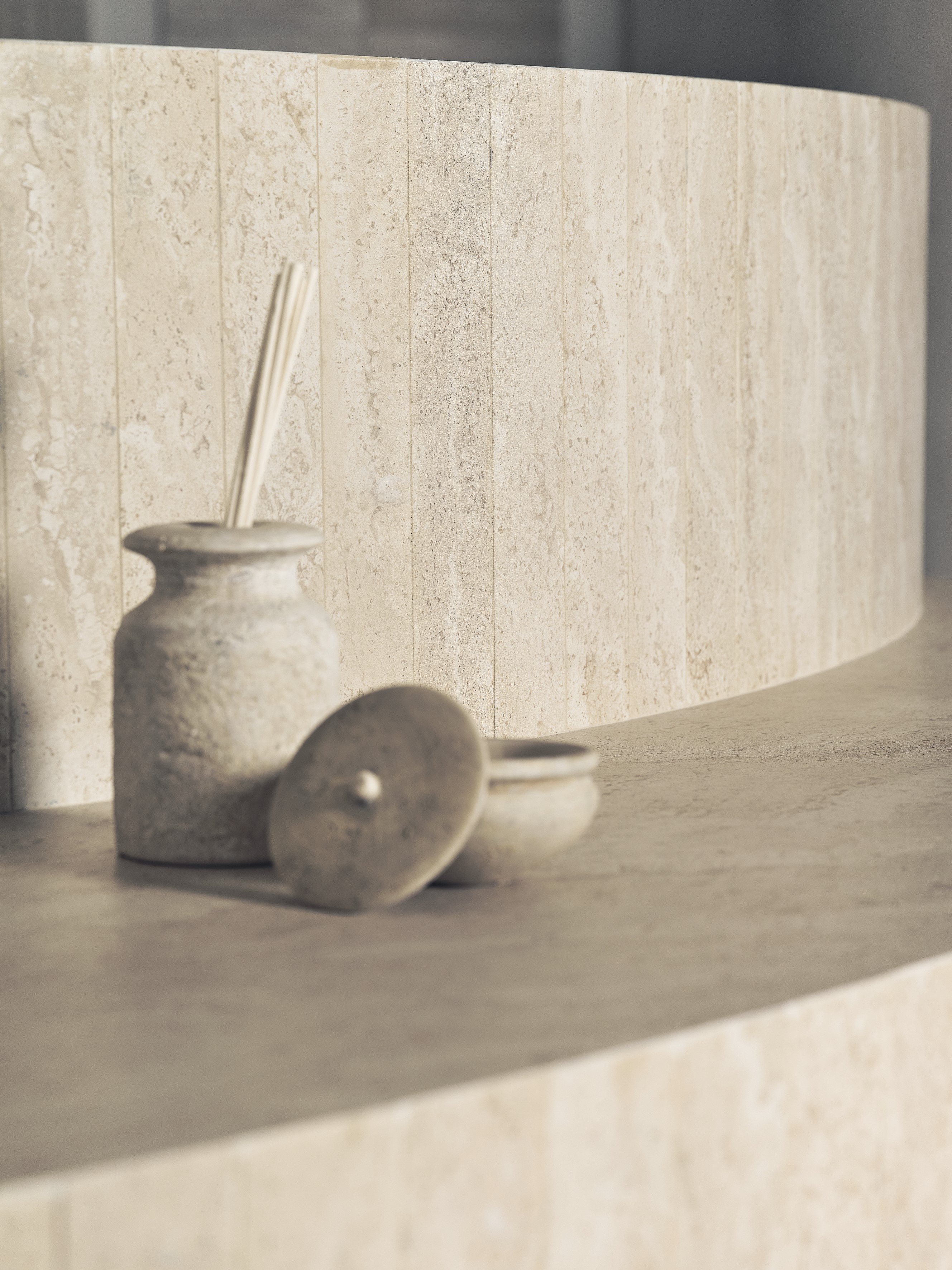 Emil Dual Travertine Beige Poro Aperto 5,3x30x0,95 cm Naturale R10B