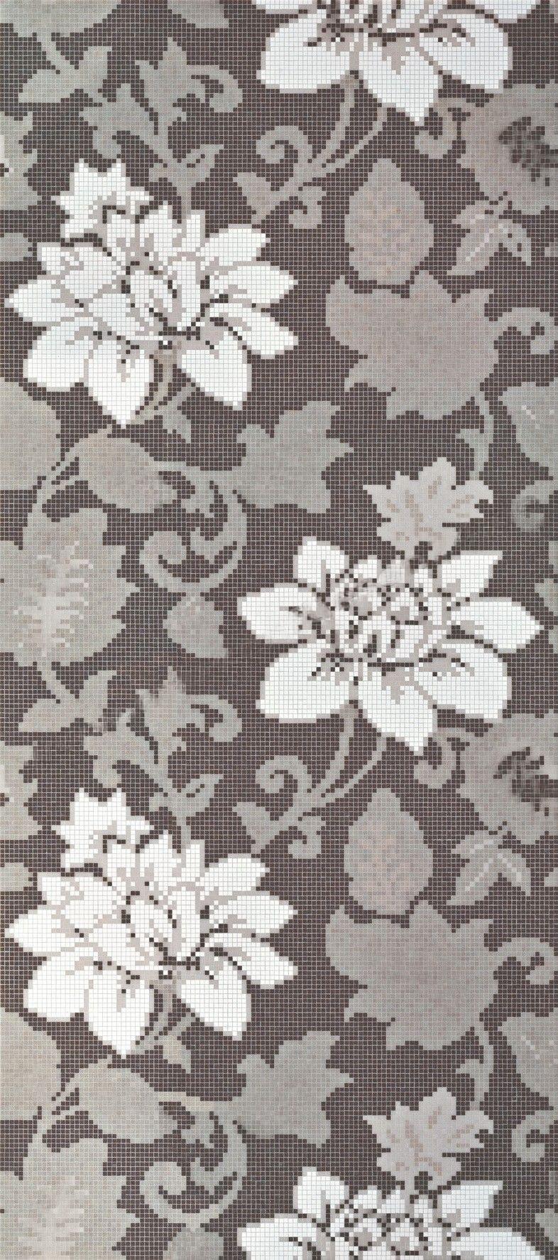 Bisazza Dekor Adelaide Dark grey 129,1x290,5 cm