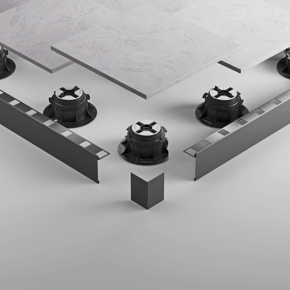 Eterno Ivica Eckverbindung 90° - Winkel H: 30 mm, Silver