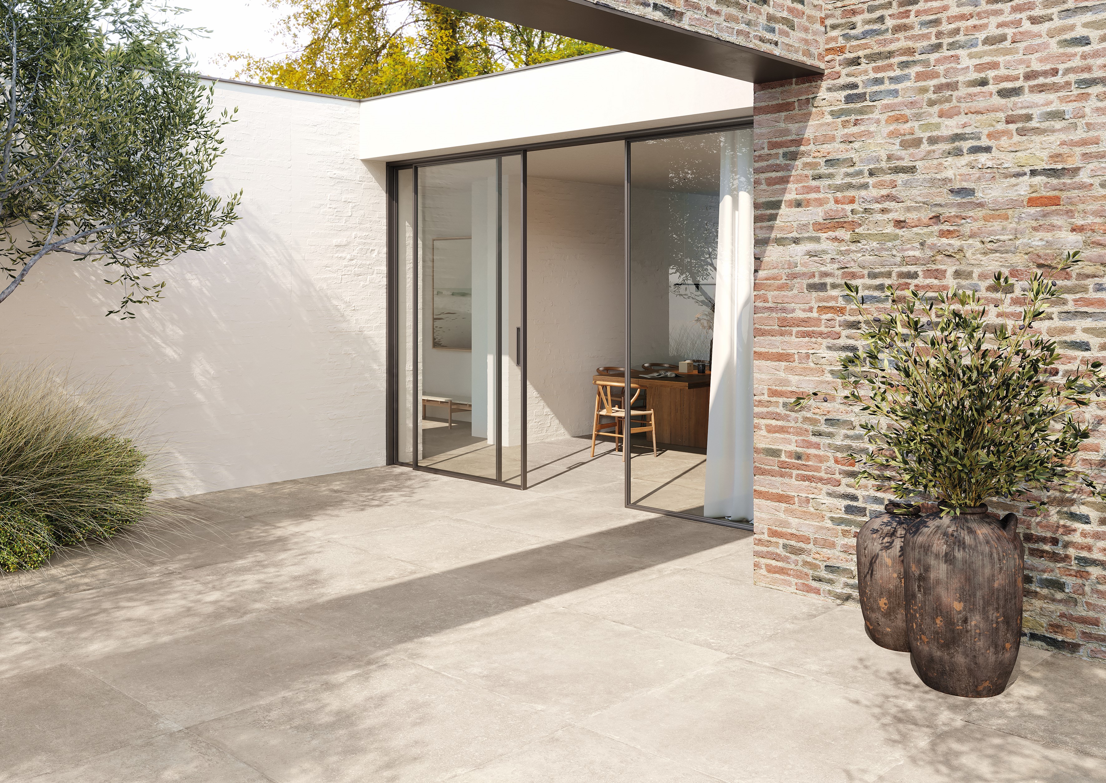 Emil Ever-Stone Ivory Terrassenplatte 100x100x2 cm Naturale R11B 