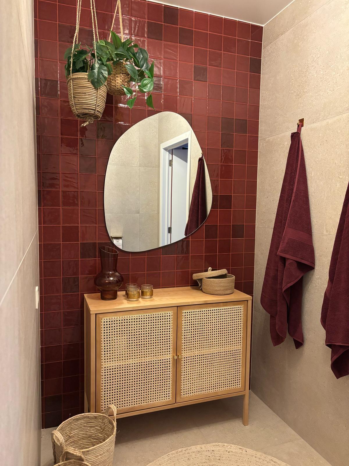 Revoir Paris Atelier Wall 10x10 cm Bordeaux Glossy