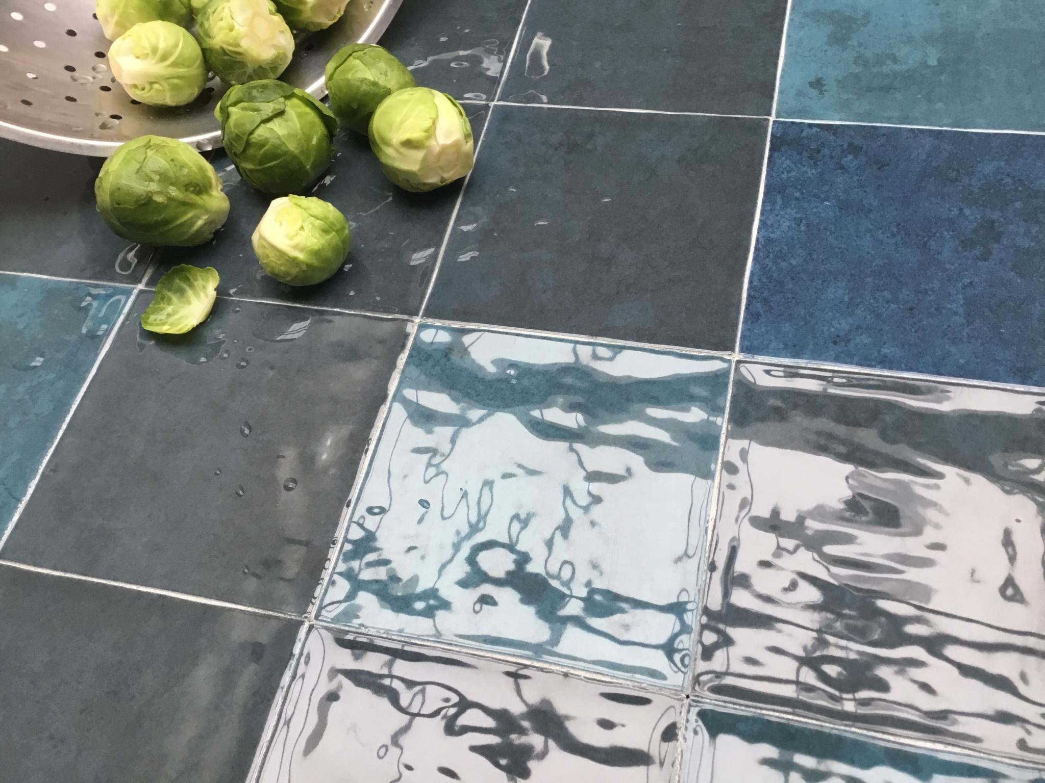 Revoir Paris Atelier Wall 10x10 cm Marine Glossy